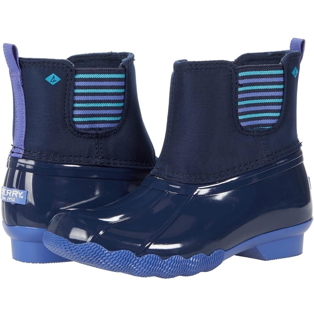 Sperry Kid's Saltwater Chelsea Boot Blue 11M Waterproof Rain